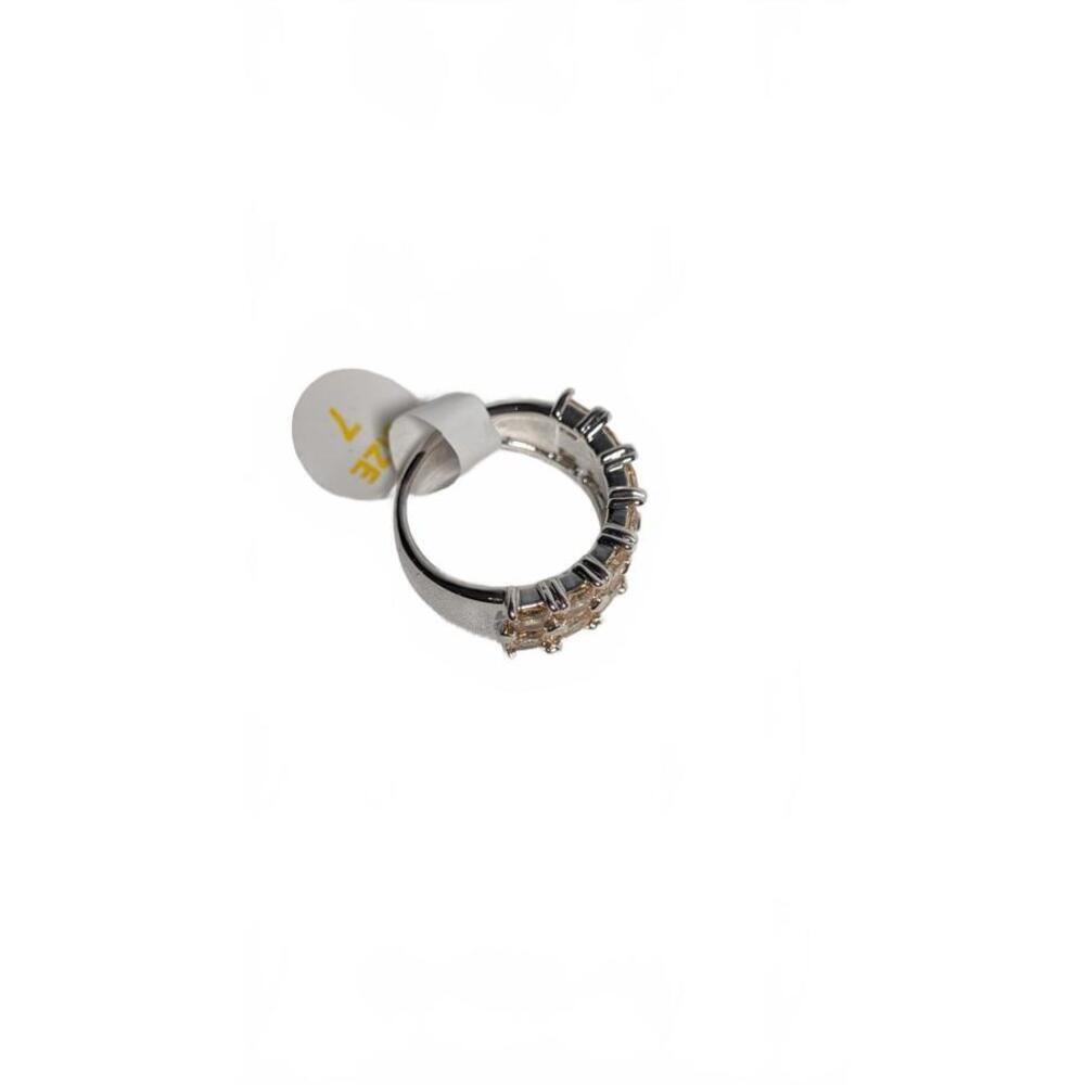 Elegant Vintage-Inspired Champagne Crystal Ring Size 7